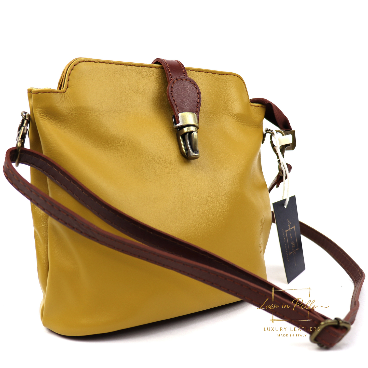 Vera Pelle Leather Crossbody Bag