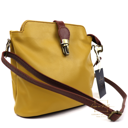 Vera Pelle Leather Crossbody Bag