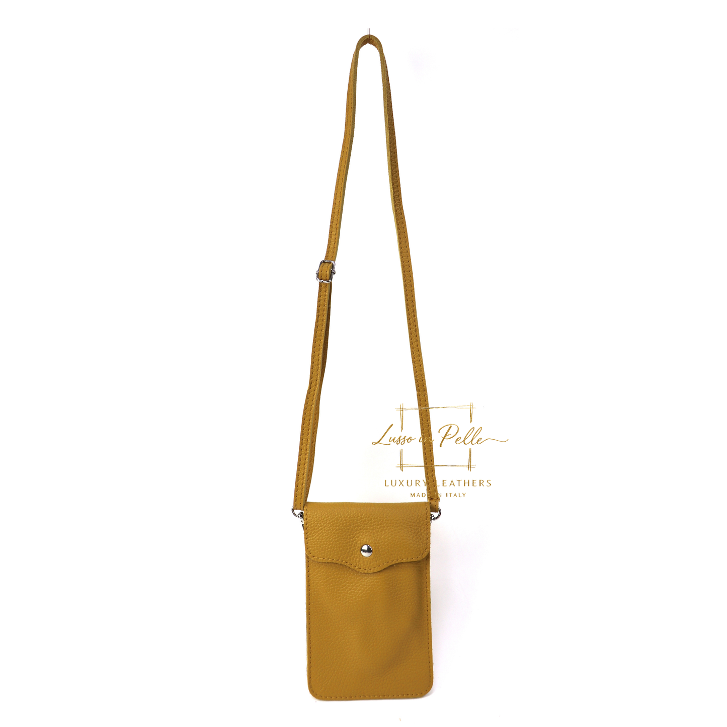 Minimalist Genuine Leather Crossbody Phone Bag