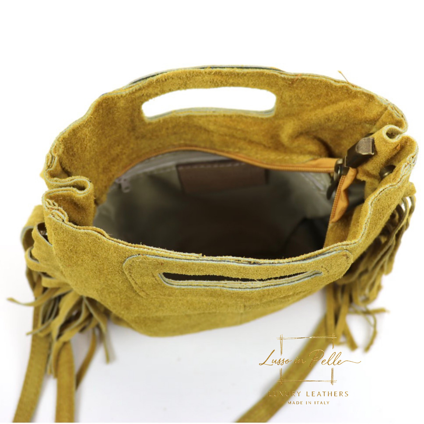 Suede Boho Tassel Crossbody Bag with Adjustable Detachable Straps
