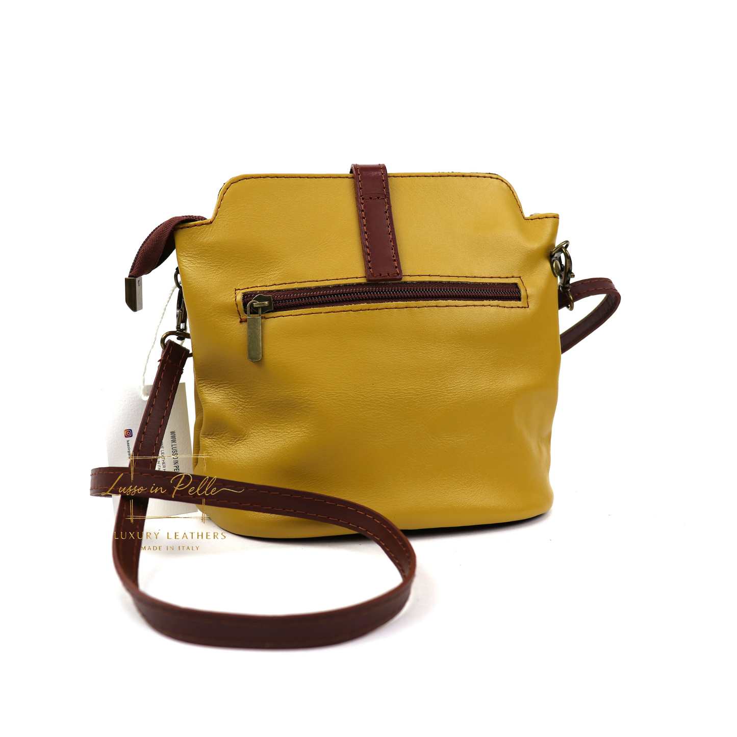 Vera Pelle Leather Crossbody Bag
