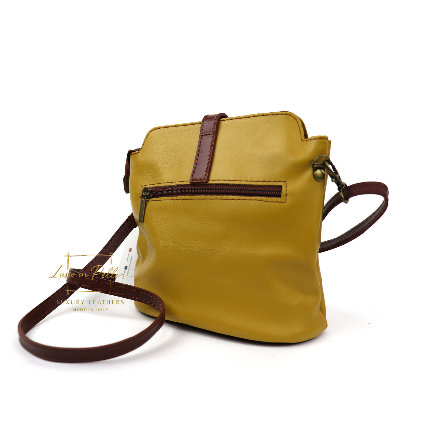Vera Pelle Leather Crossbody Bag