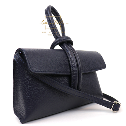 Rose Italian Versatile Leather Bag - Wrist Bag - Clutch Bag