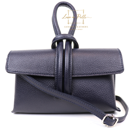 Rose Italian Versatile Leather Bag - Wrist Bag - Clutch Bag