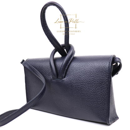 Rose Italian Versatile Leather Bag - Wrist Bag - Clutch Bag