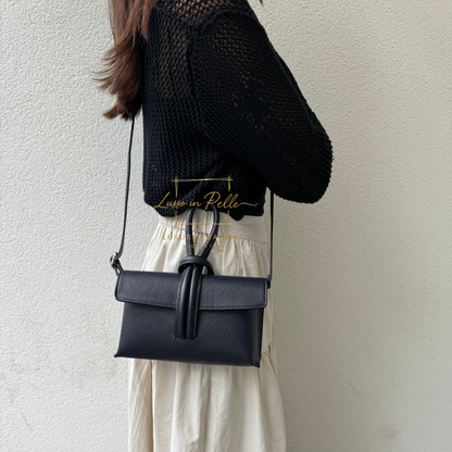 Rose Italian Versatile Leather Bag - Wrist Bag - Clutch Bag