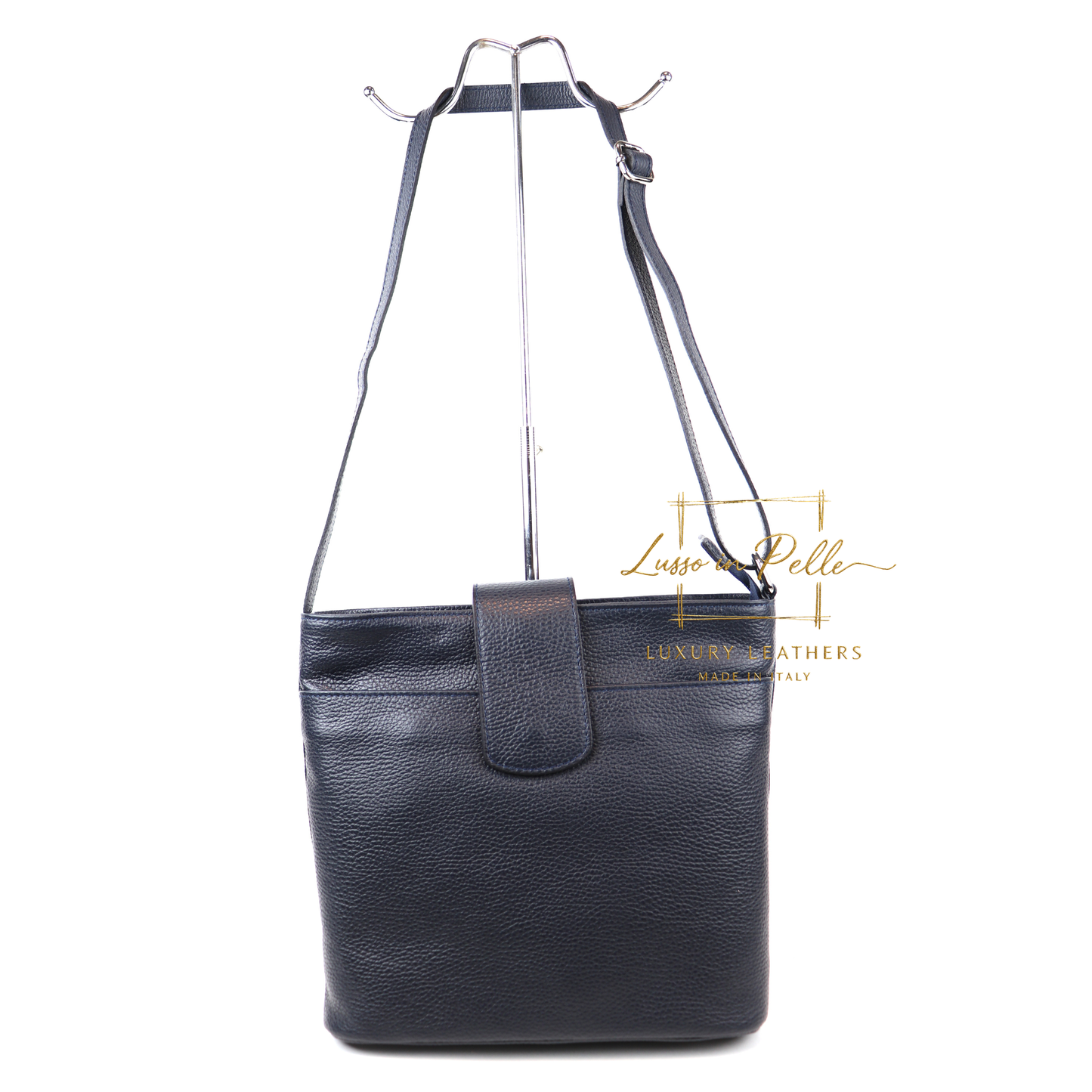 Italian Leather Shoulder/Crossbody Bag with Adjustable Straps