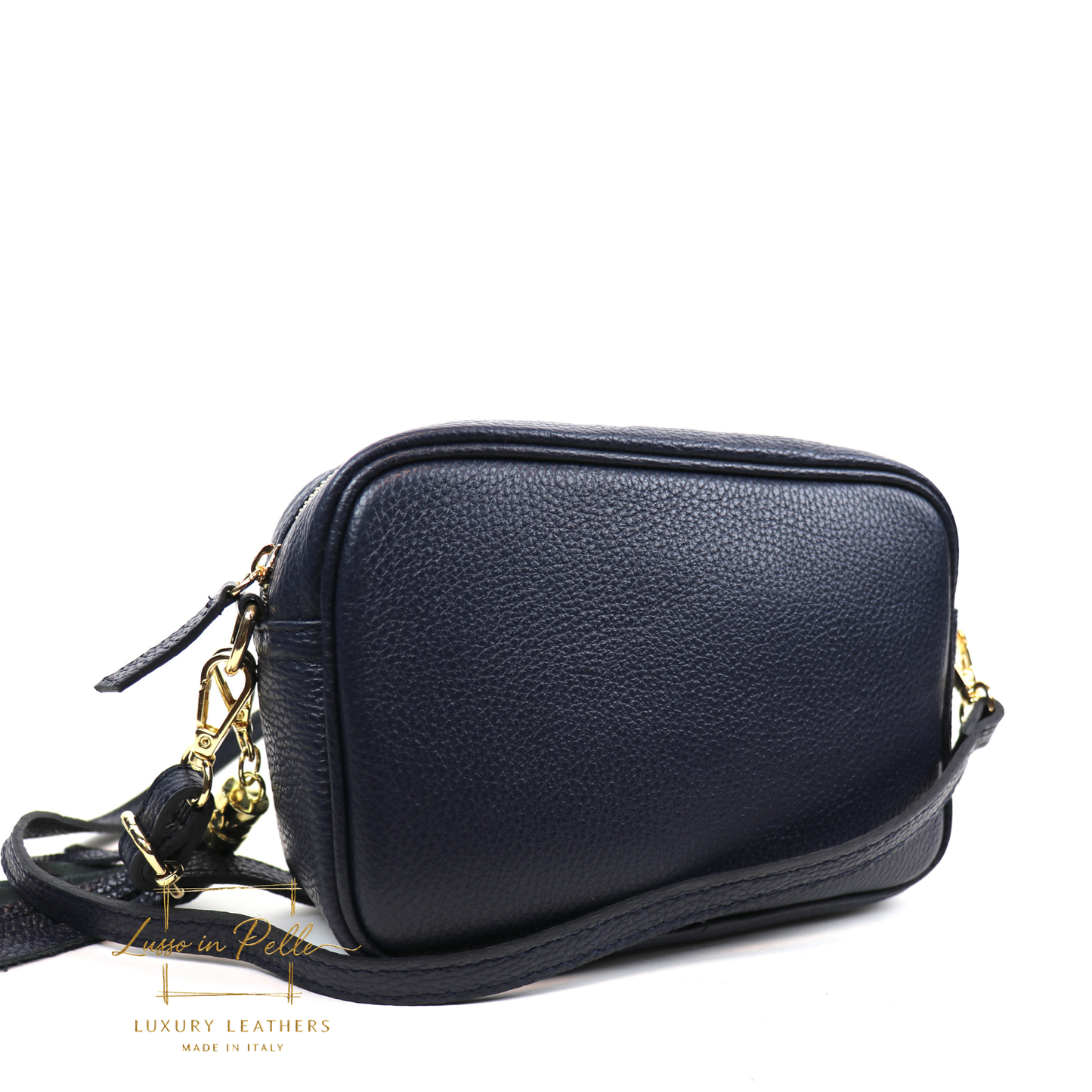 Sierra Genuine Italian Pebbled Leather Box Bag