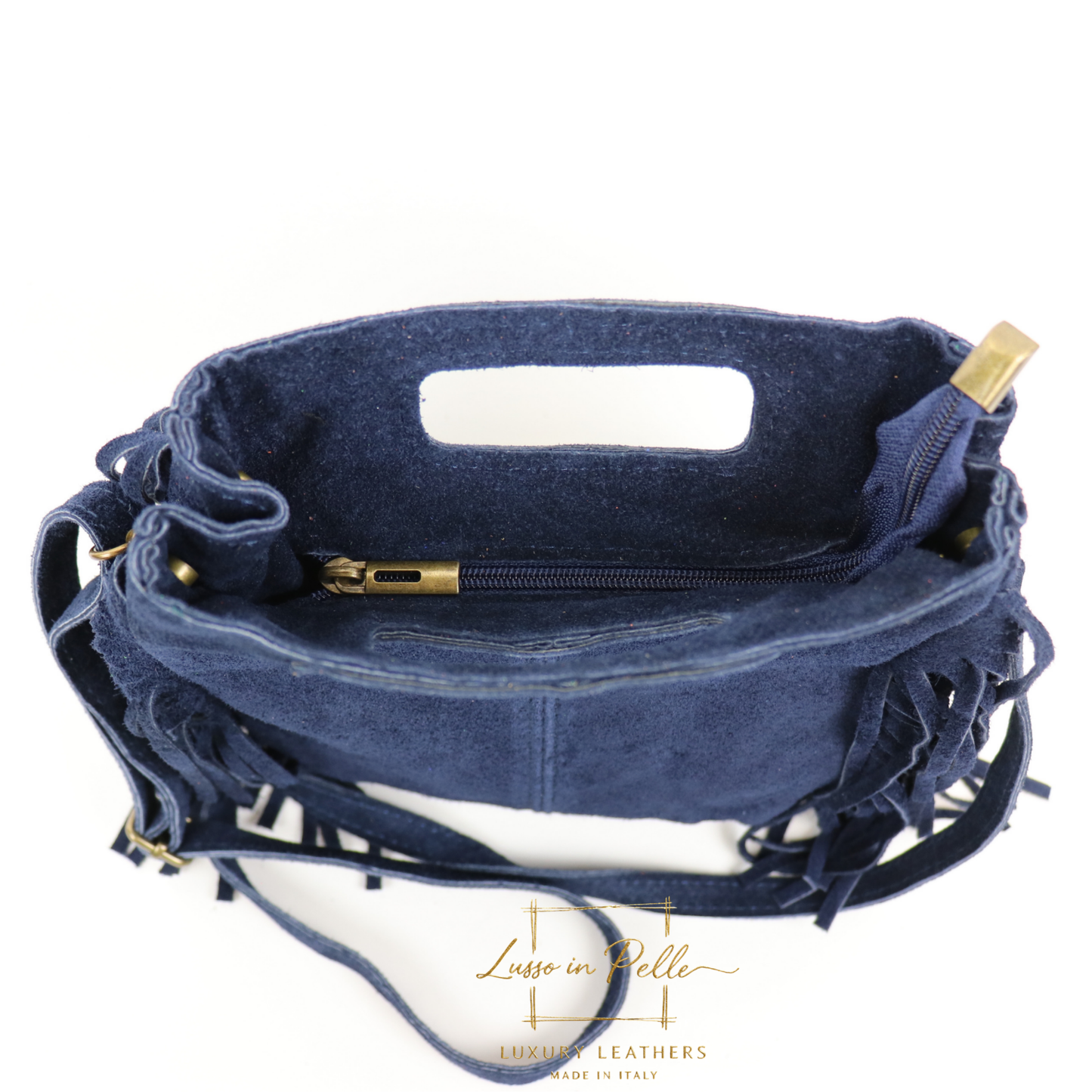 Suede Boho Tassel Crossbody Bag with Adjustable Detachable Straps