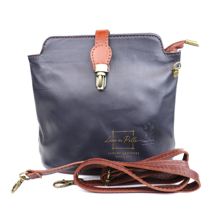 Vera Pelle Leather Crossbody Bag