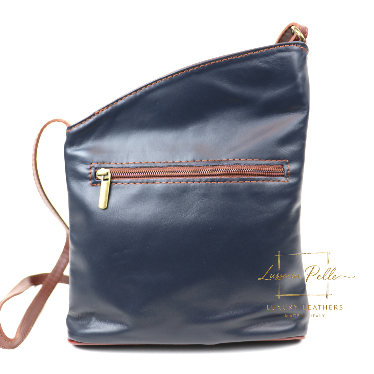 Genuine Soft Italian Leather Crossbody Messenger Handbag