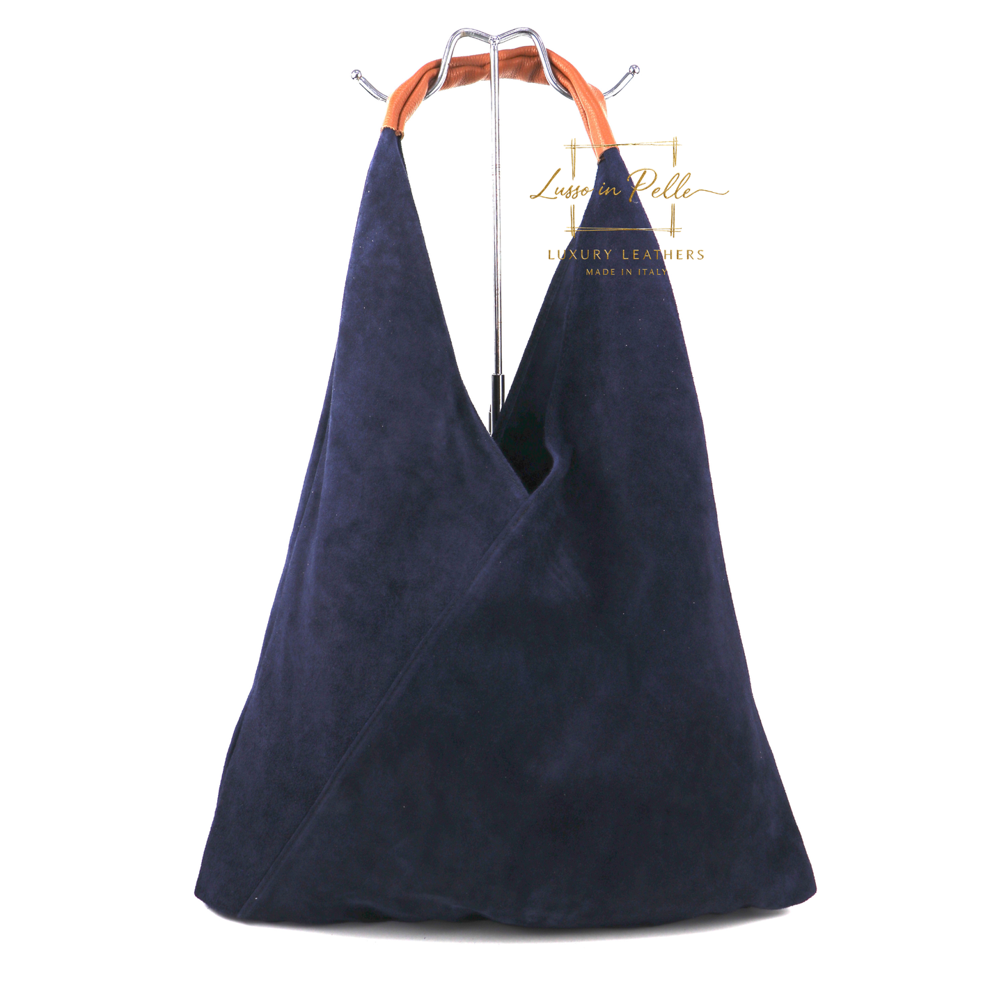 Large Genuine Italian Suede Tote Bag