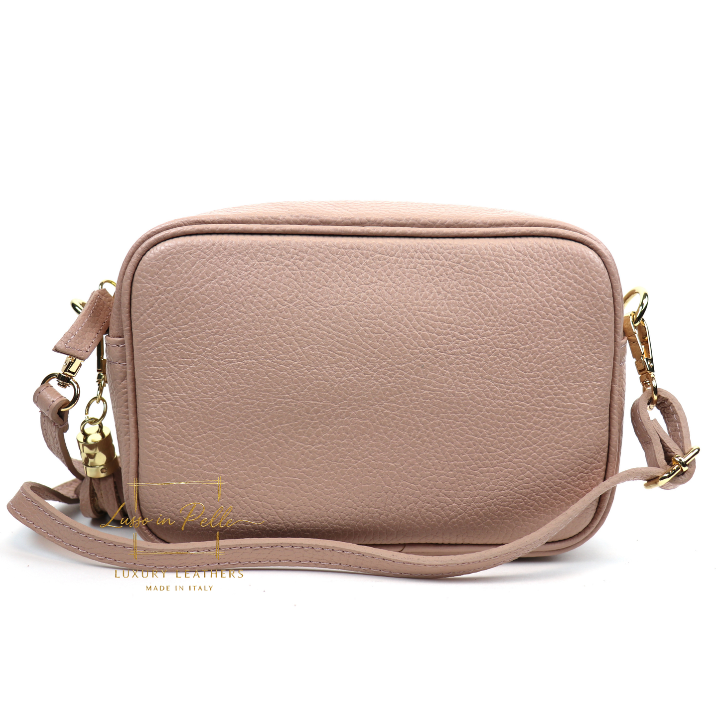Sierra Genuine Italian Pebbled Leather Box Bag
