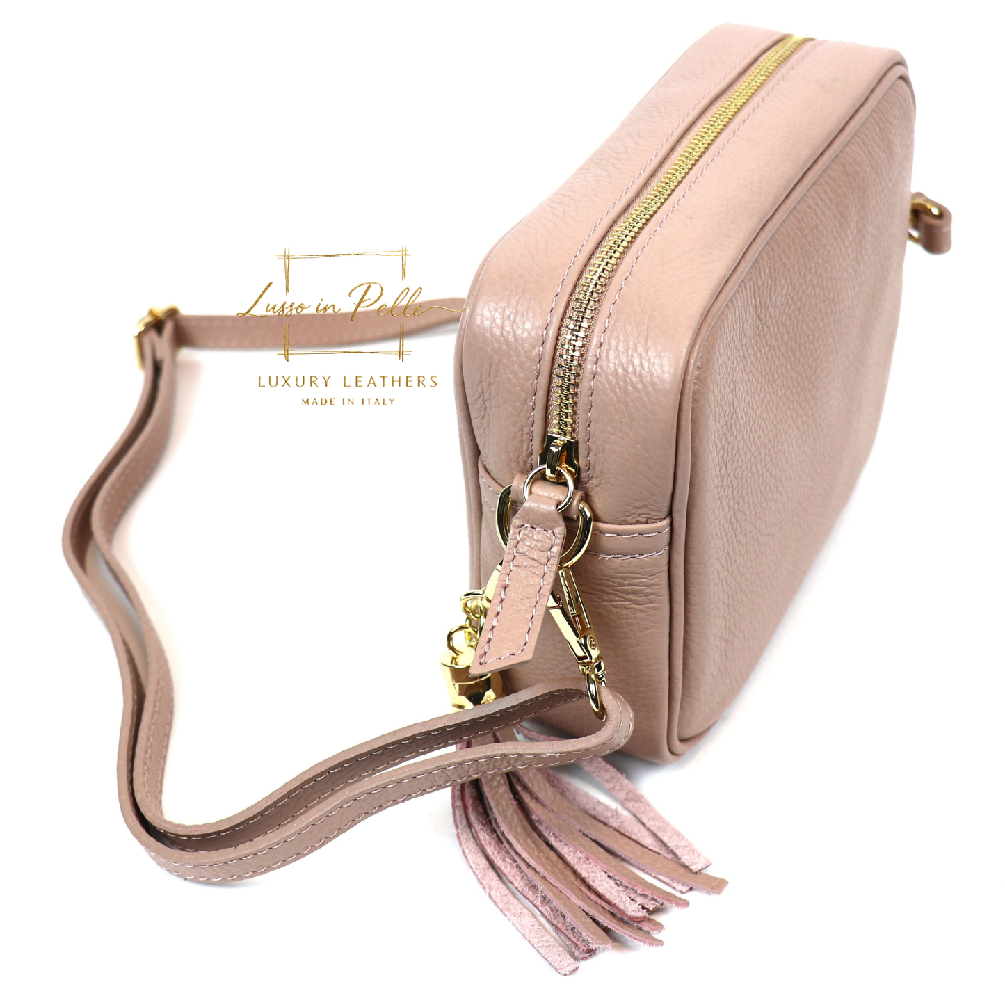 Sierra Genuine Italian Pebbled Leather Box Bag