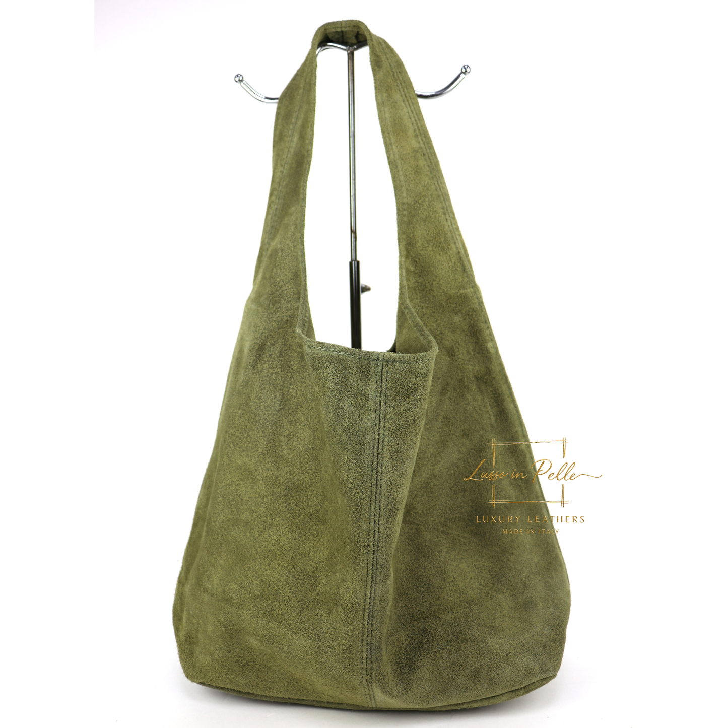 Cali Genuine Suede Hobo Slouchy Shoulder Bag