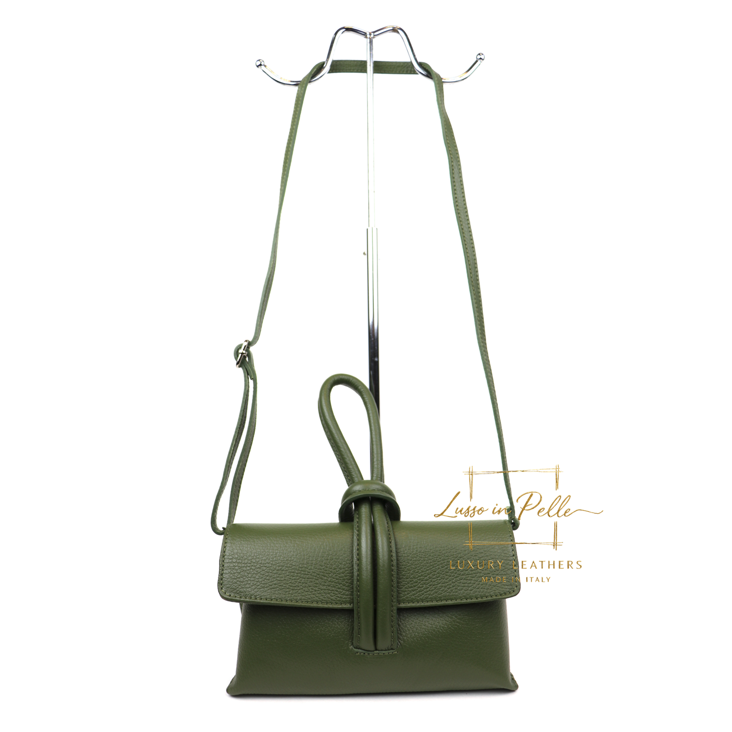 Rose Italian Leather Versatile Leather Bag - Wrist Bag - Clutch Bag