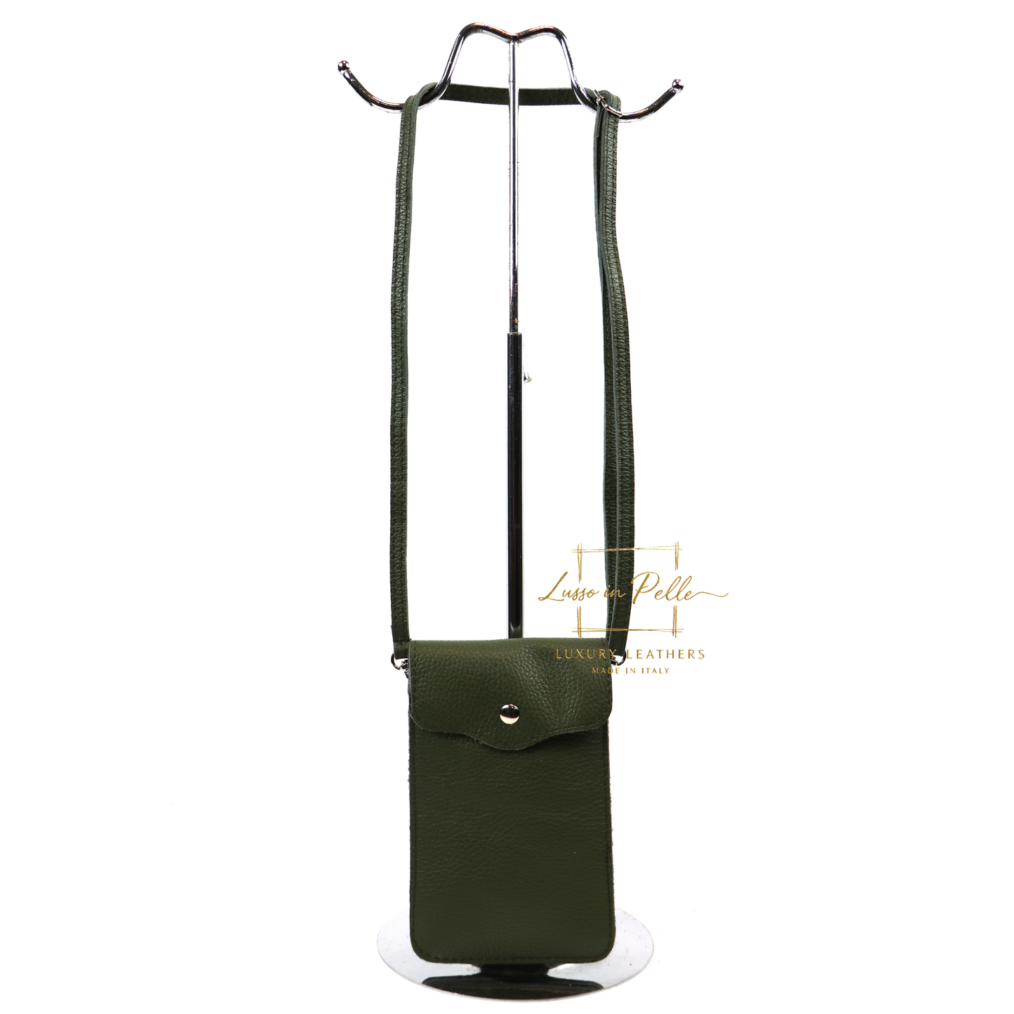 Minimalist Genuine Leather Crossbody Phone Bag