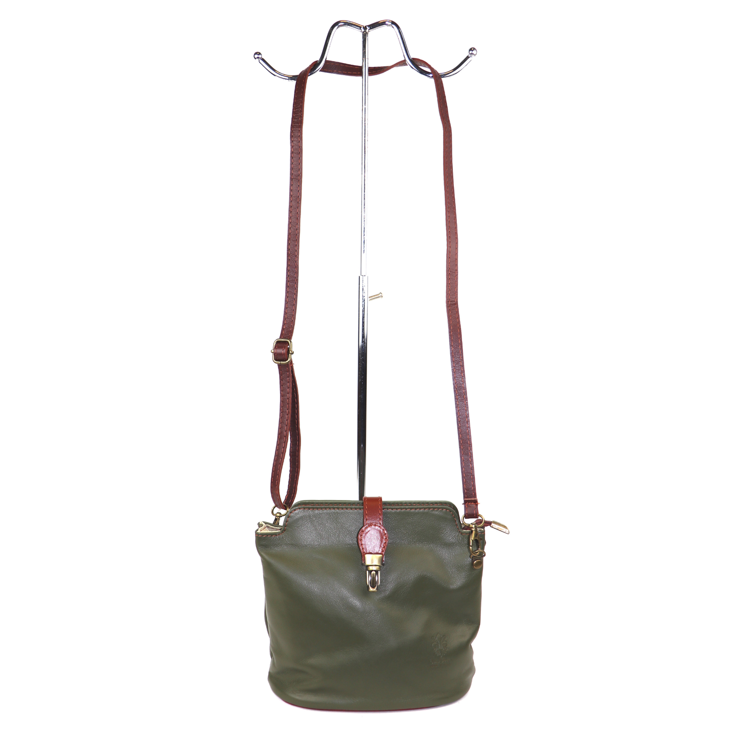 Vera Pelle Leather Crossbody Bag