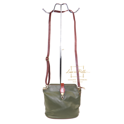Vera Pelle Leather Crossbody Bag