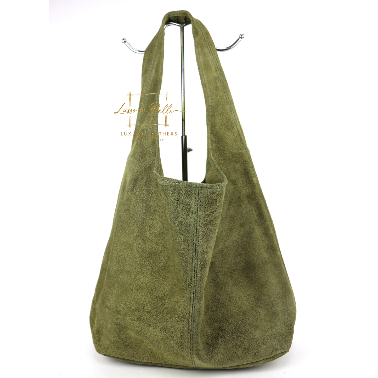 Cali Genuine Suede Hobo Slouchy Shoulder Bag
