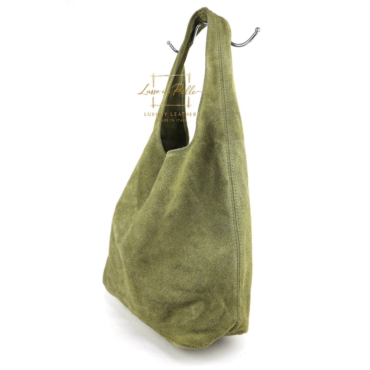 Cali Genuine Suede Hobo Slouchy Shoulder Bag