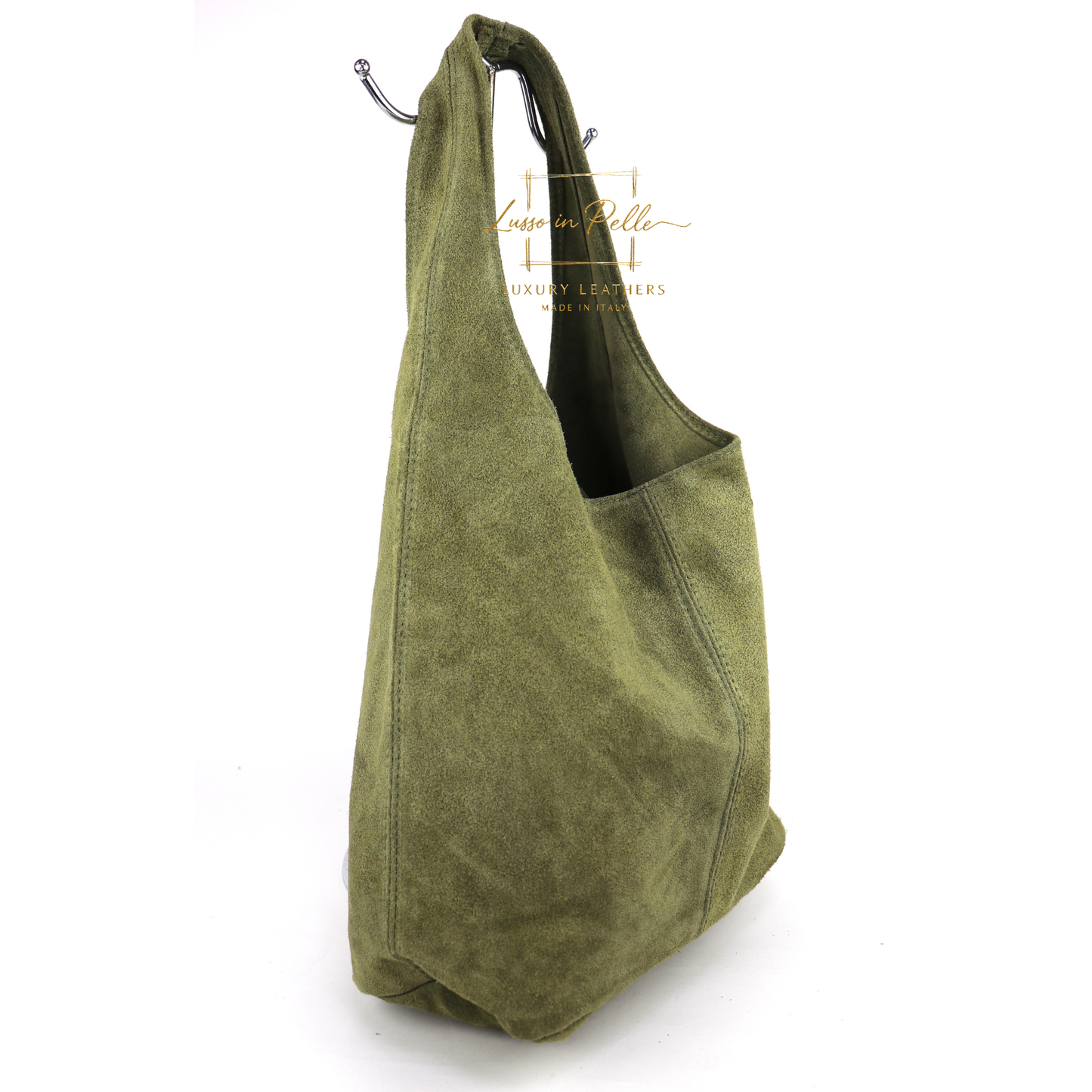 Cali Genuine Suede Hobo Slouchy Shoulder Bag