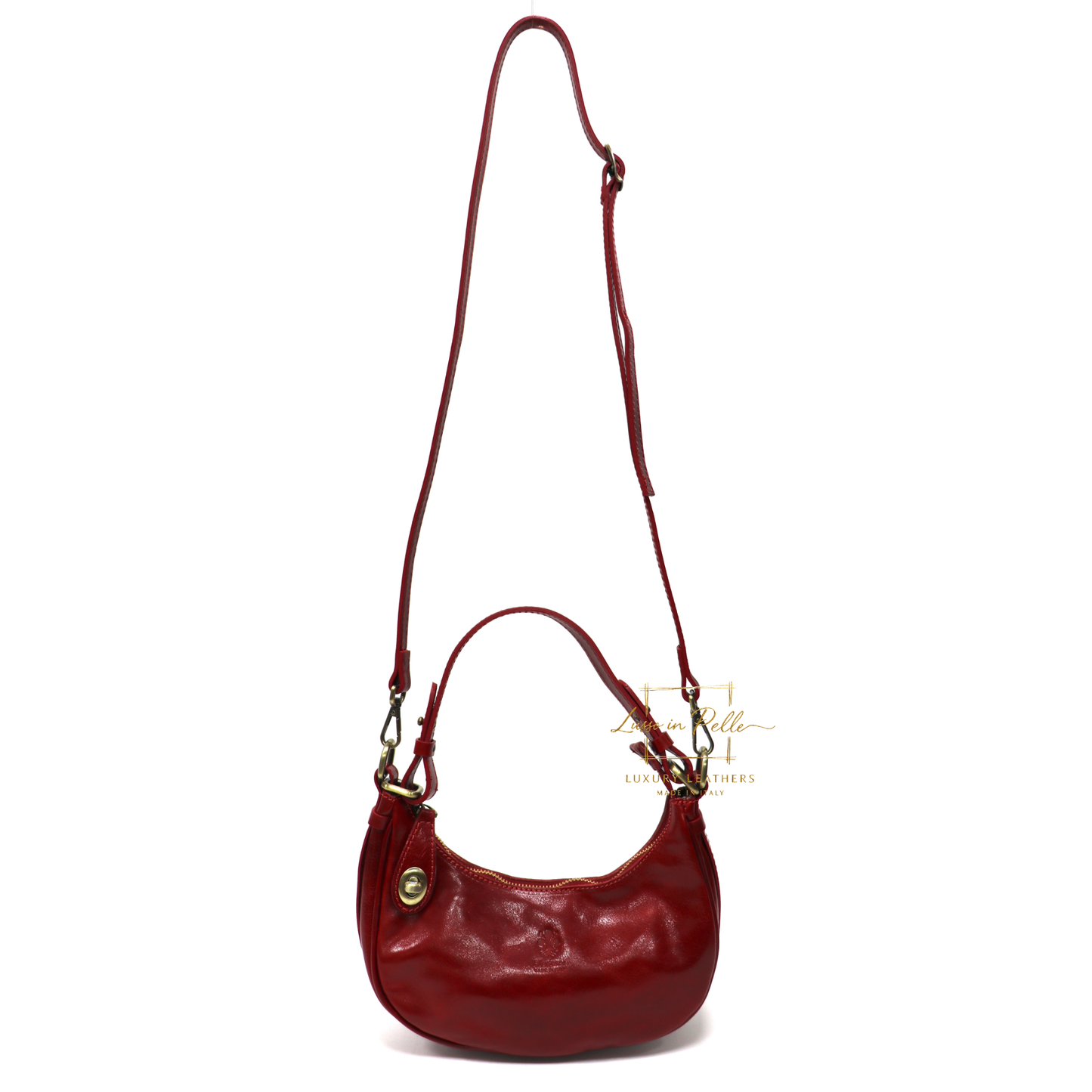 Florence Leather Shoulder/Crossbody Bag with Detachable and Adjustable Straps