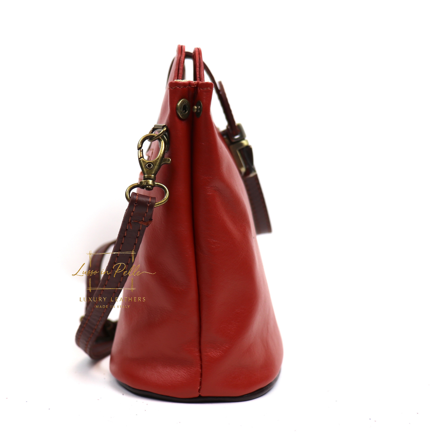 Vera Pelle Leather Crossbody Bag