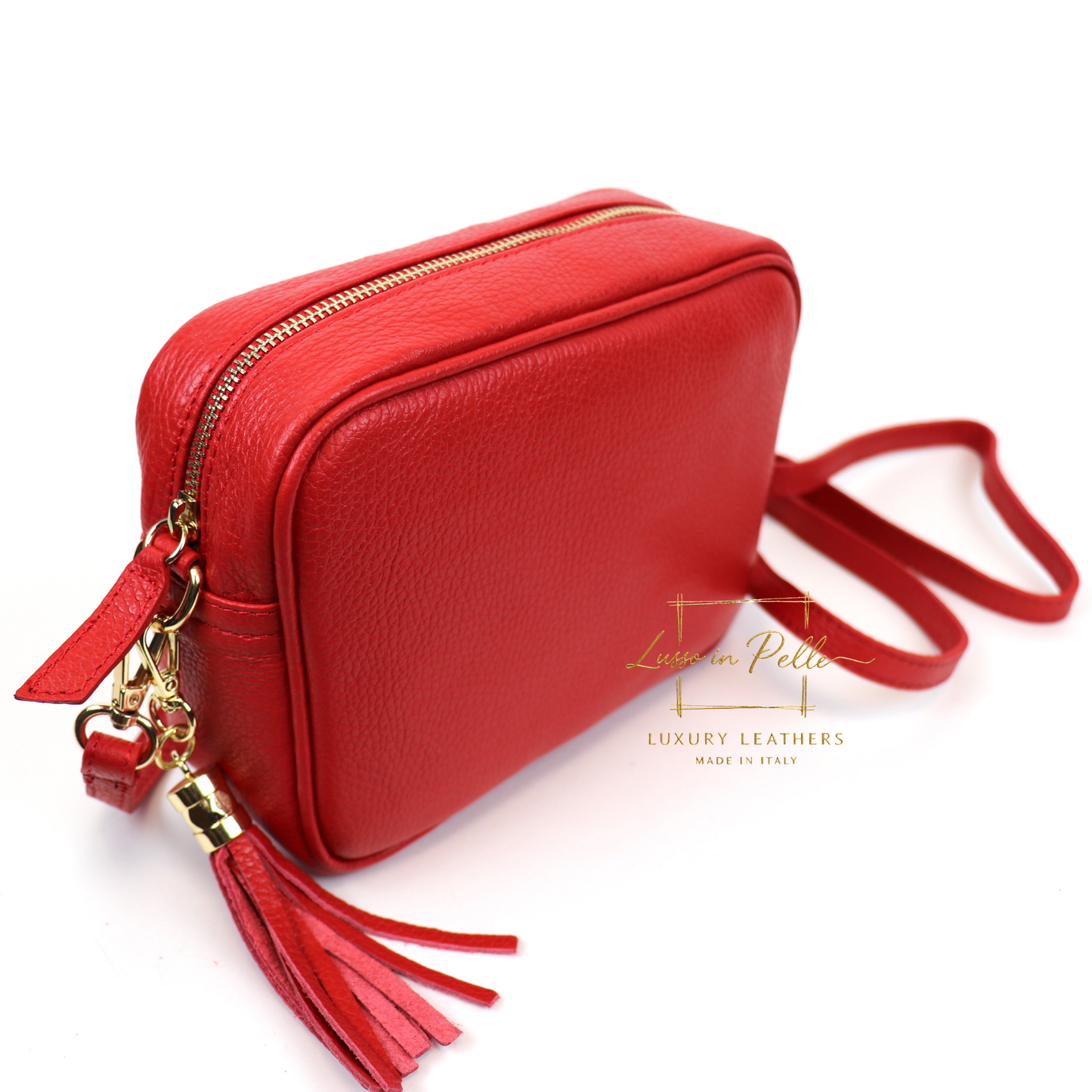 Sierra Genuine Italian Pebbled Leather Box Bag