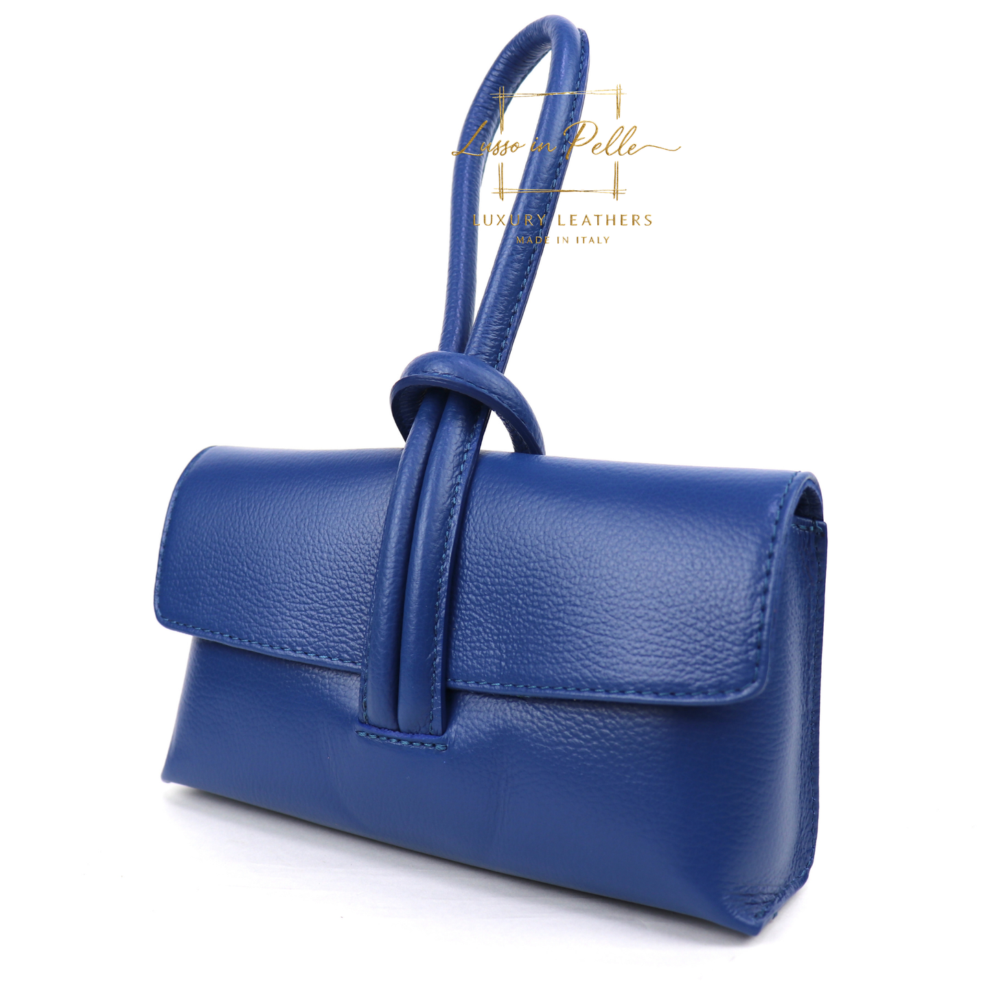 Rose Italian Versatile Leather Bag - Wrist Bag - Clutch Bag