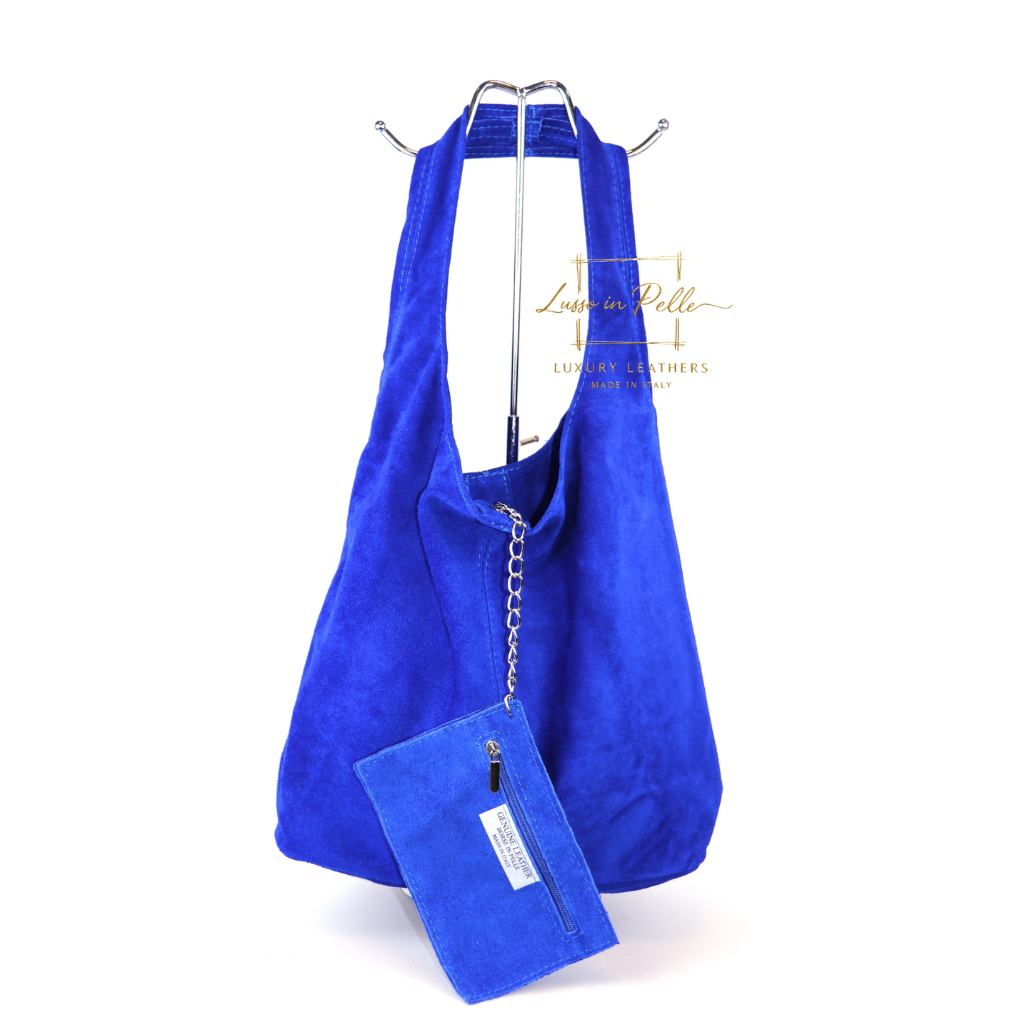 Cali Genuine Suede Hobo Slouchy Shoulder Bag