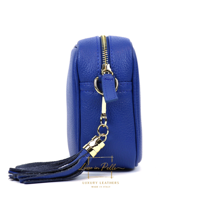 Sierra Genuine Italian Pebbled Leather Box Bag