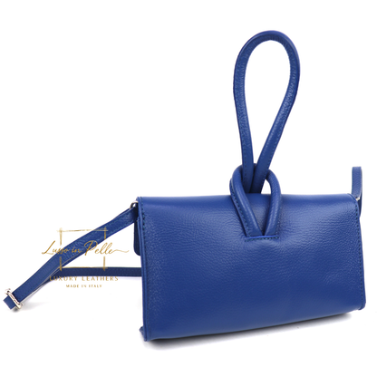 Rose Italian Versatile Leather Bag - Wrist Bag - Clutch Bag