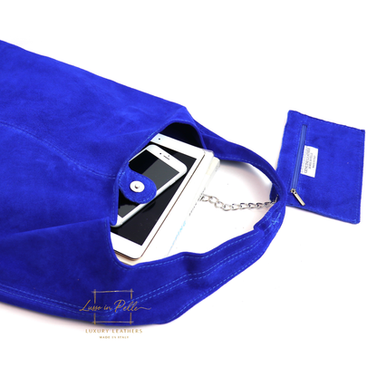 Cali Genuine Suede Hobo Slouchy Shoulder Bag