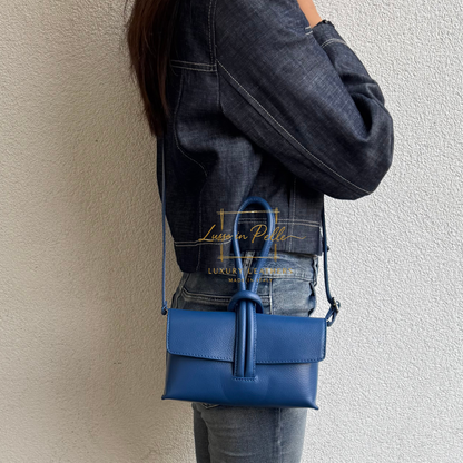 Rose Italian Versatile Leather Bag - Wrist Bag - Clutch Bag