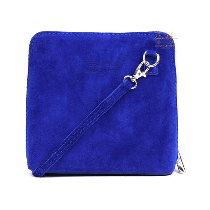 Ella Small Square Suede Crossbody Bag with Detachable Straps