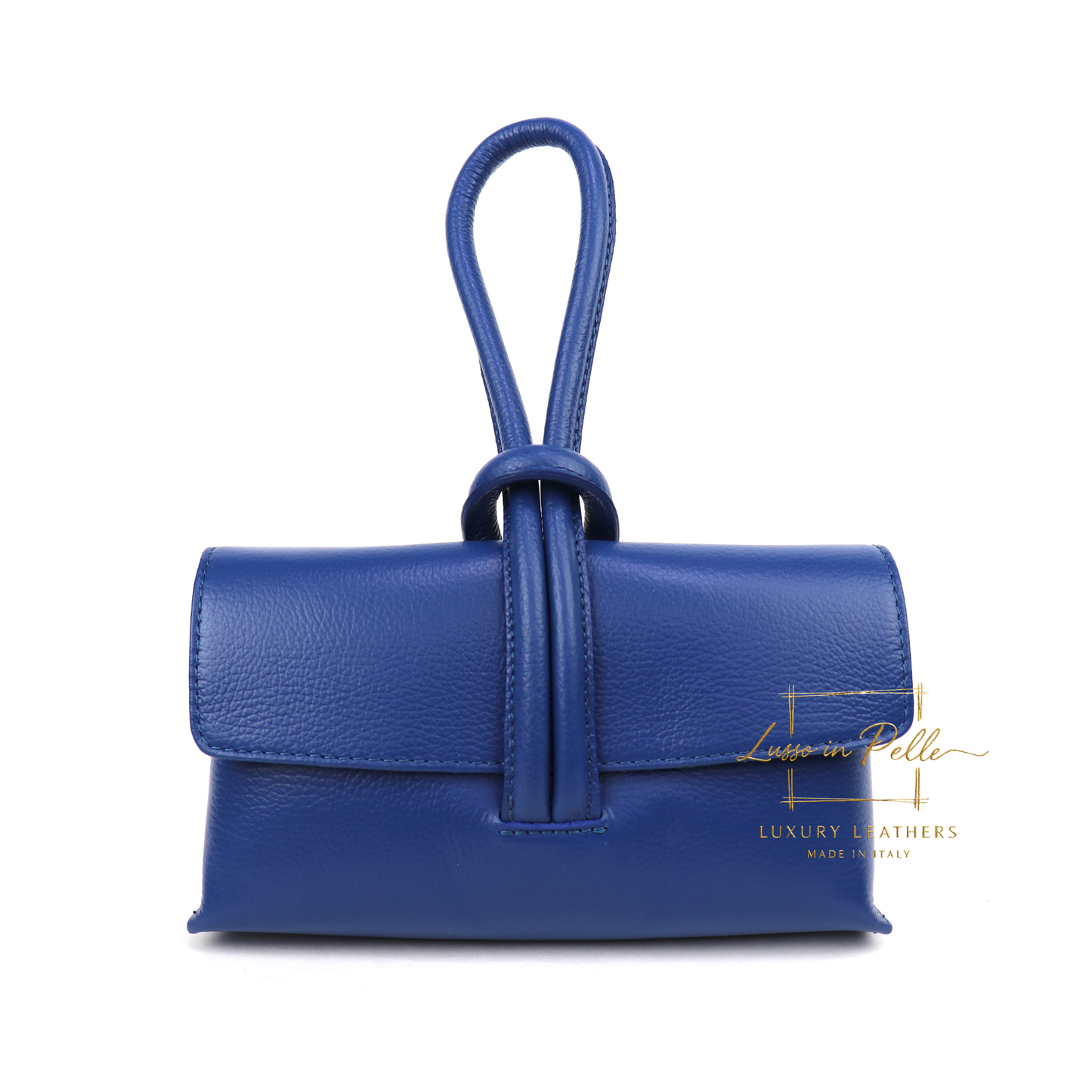 Rose Italian Leather Versatile Leather Bag - Wrist Bag - Clutch Bag