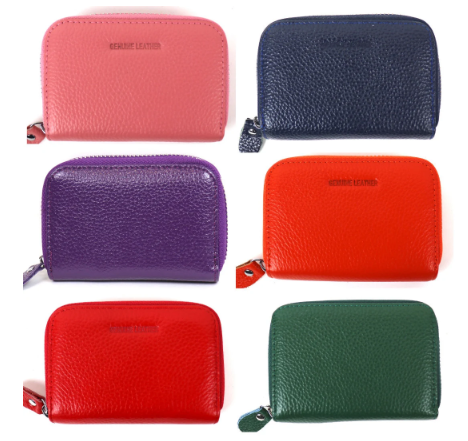 Small Leather Card Holder Wallet