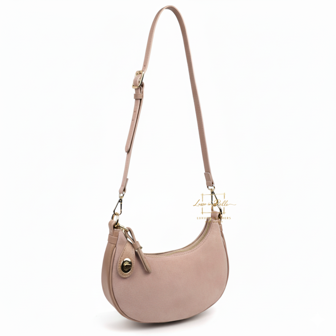 Small Half Moon Shoulder/ Crossbody Bag