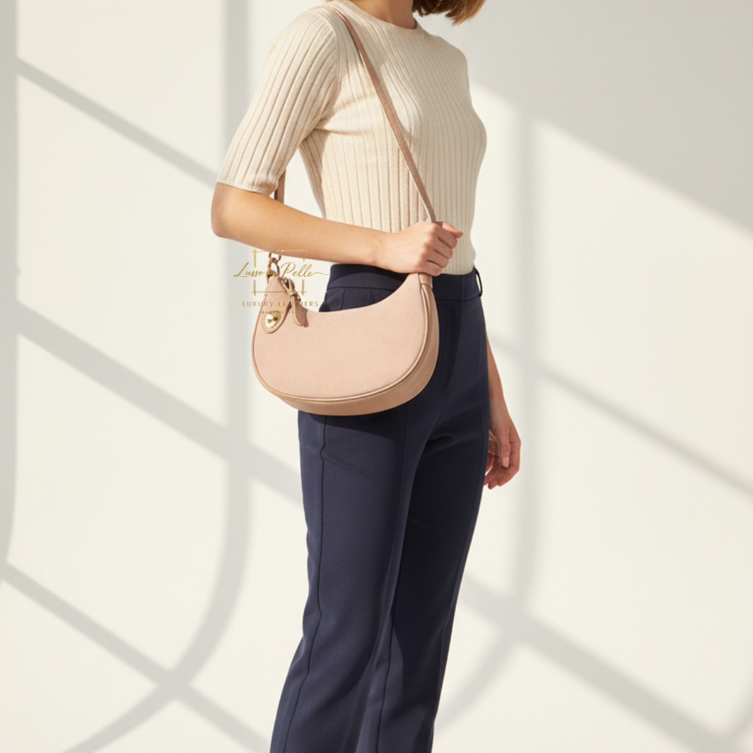 Small Half Moon Shoulder/ Crossbody Bag