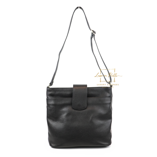 Italian Leather Shoulder/Crossbody Bag with Adjustable Straps