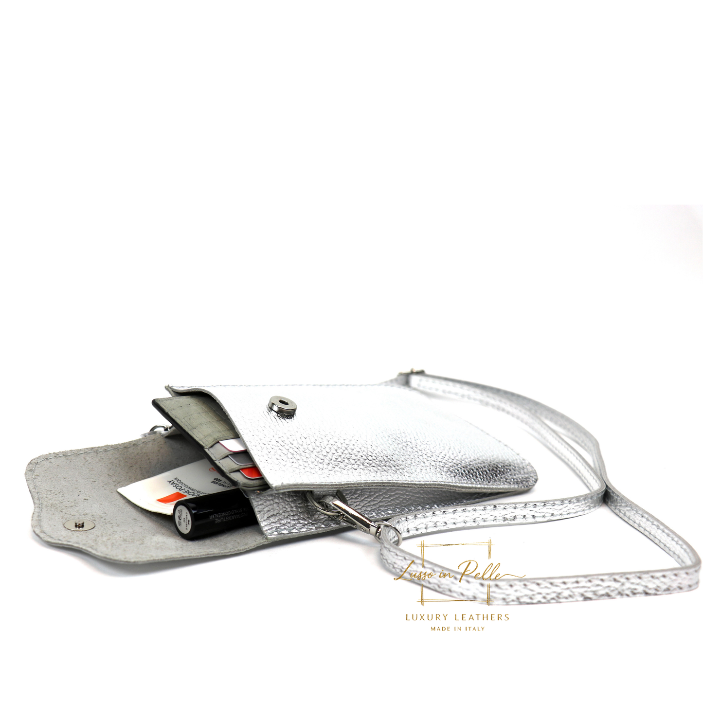 Minimalist Genuine Leather Crossbody Phone Bag