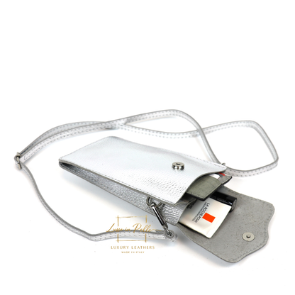 Minimalist Genuine Leather Crossbody Phone Bag