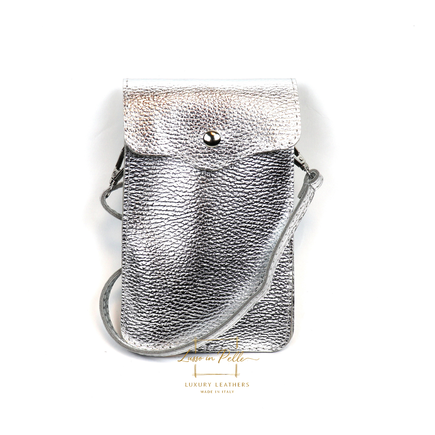 Minimalist Genuine Leather Crossbody Phone Bag