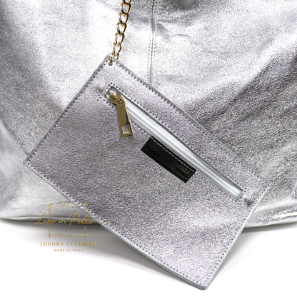 Aurora Quilted Suede Hobo Bag