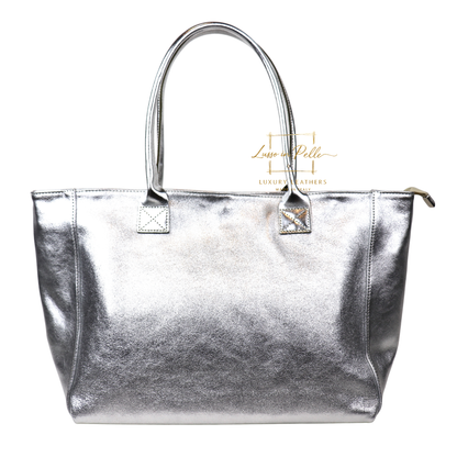 Suede Snake Print Two Style Large Shopper Bag