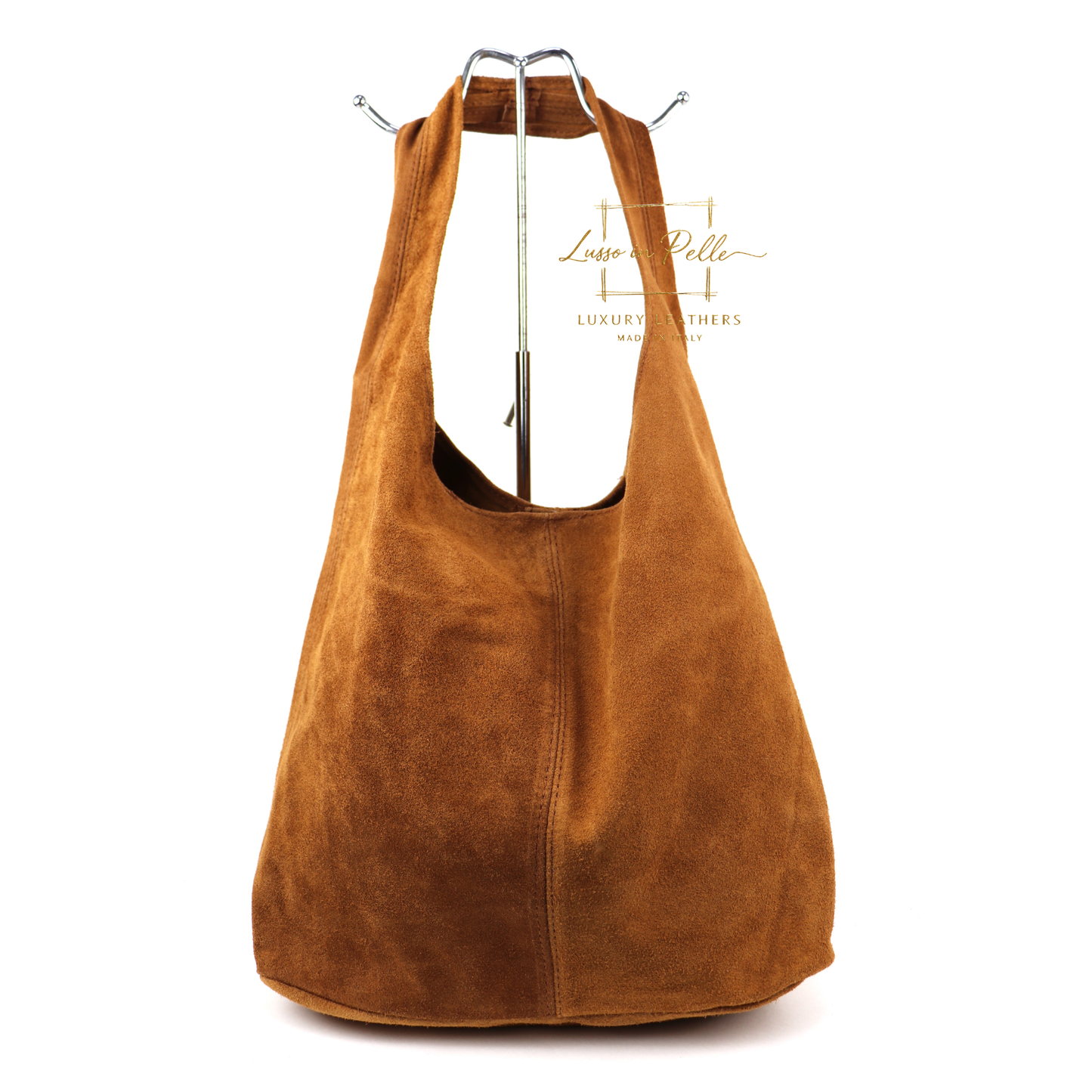 Cali Genuine Suede Hobo Slouchy Shoulder Bag