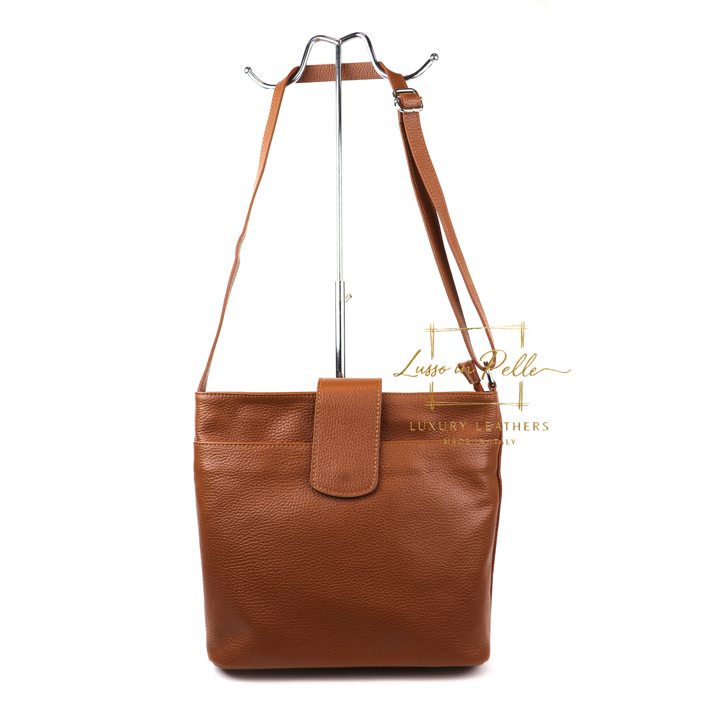 Italian Leather Shoulder/Crossbody Bag with Adjustable Straps