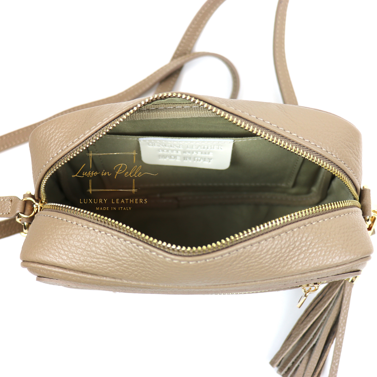 Sierra Genuine Italian Pebbled Leather Box Bag