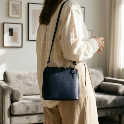 Ella Medium Leather Handbag with Detachable/Adjustable Straps